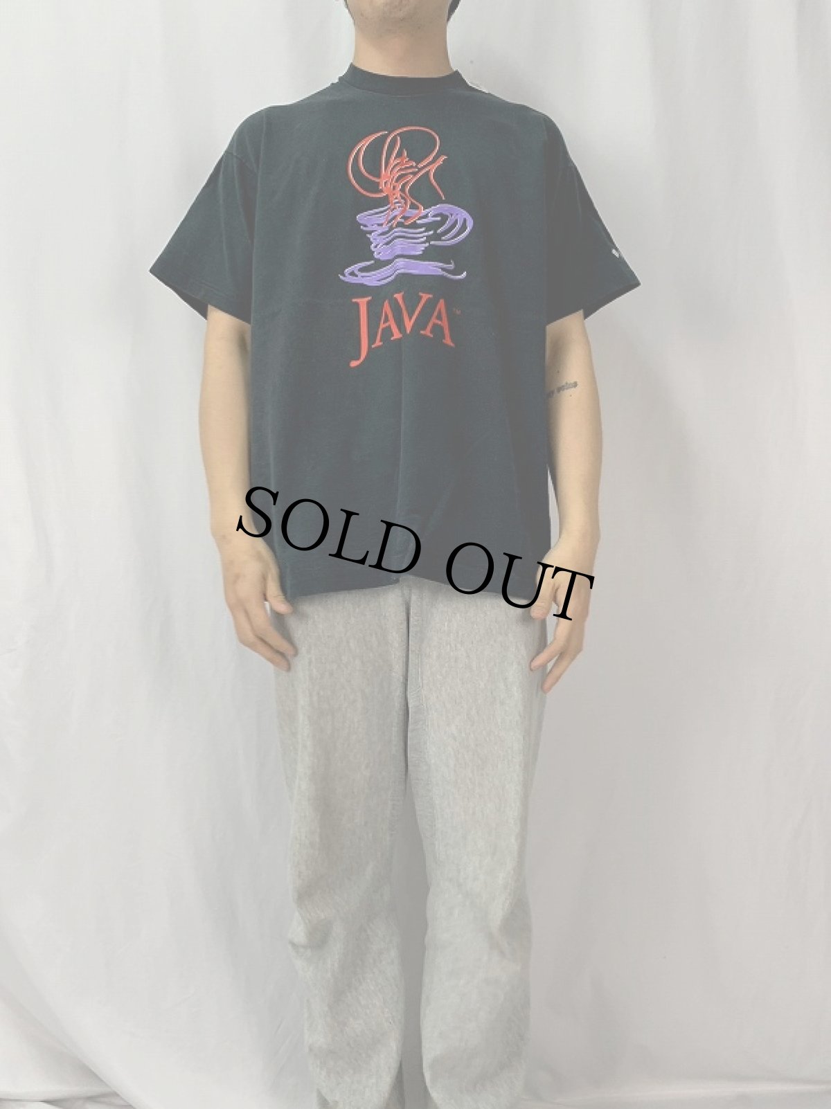 画像2: 90's Sun microsystems CANADA製 "JAVA" 企業プリントTシャツ XL (2)