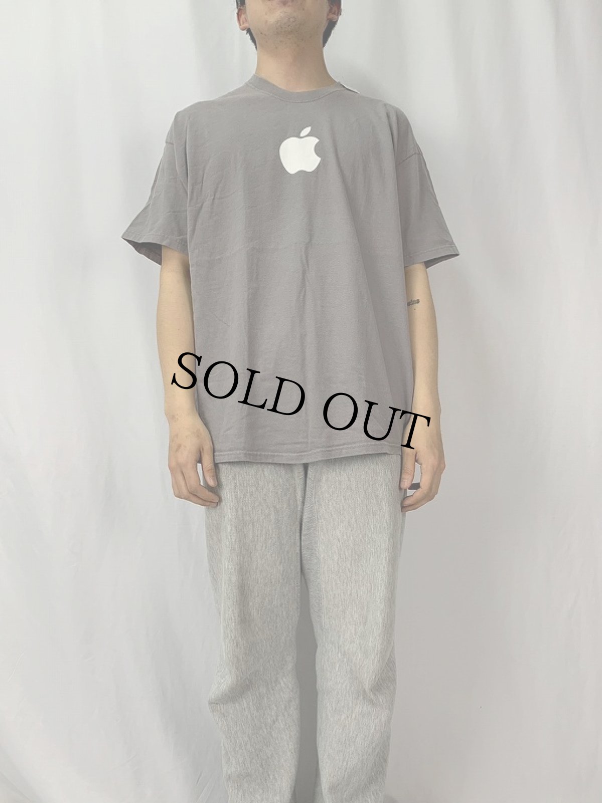 画像2: 2000's Apple ロゴプリントTシャツ XL (2)