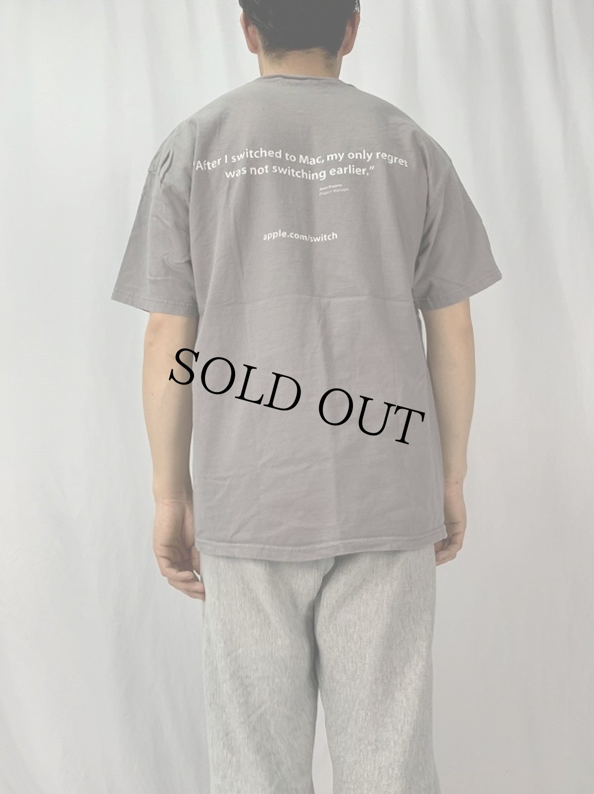 画像4: 2000's Apple ロゴプリントTシャツ XL (4)