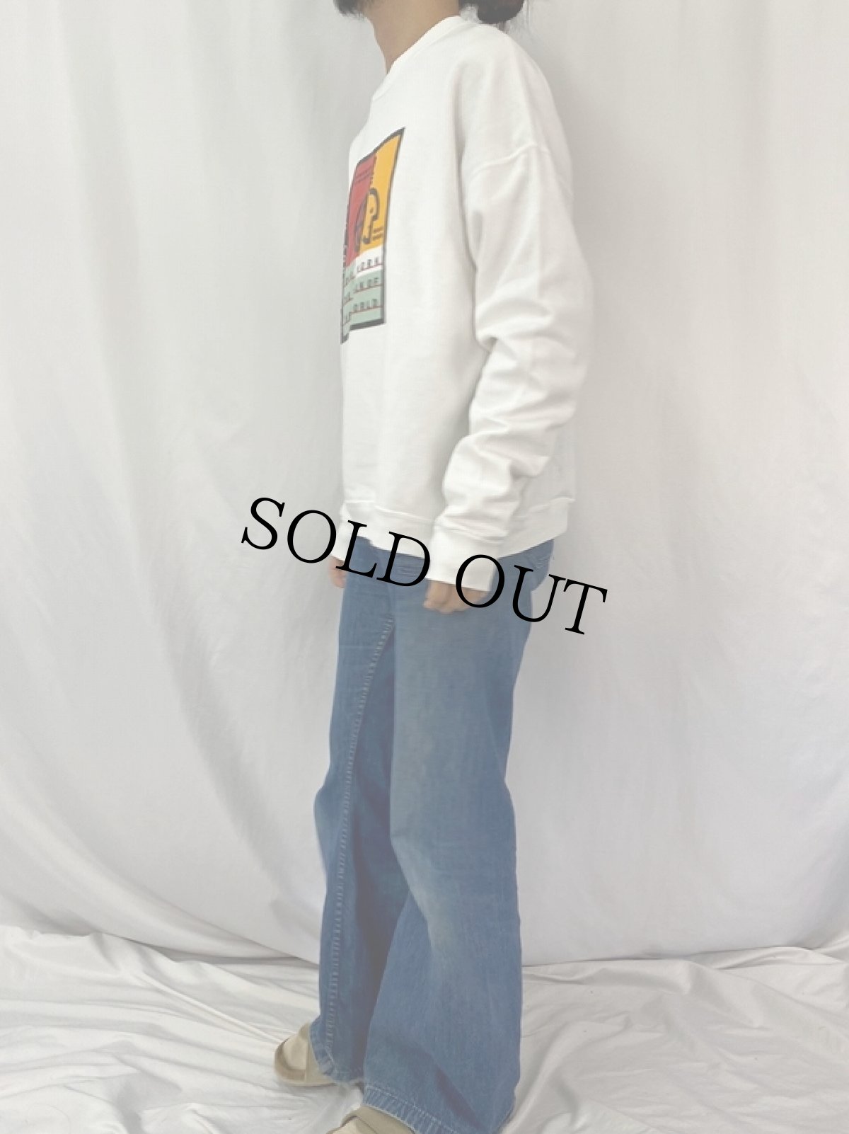 画像3: 90's COLUMBUS WORKS USA製 NPO法人 プリントスウェット XXL (3)