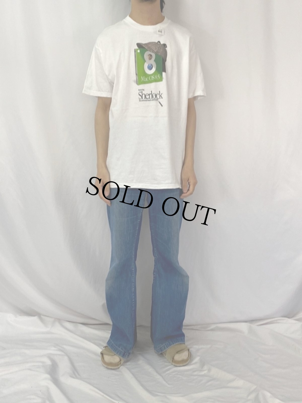 画像2: Apple Mac OS 8.5 "sherlock" プリントTシャツ L (2)