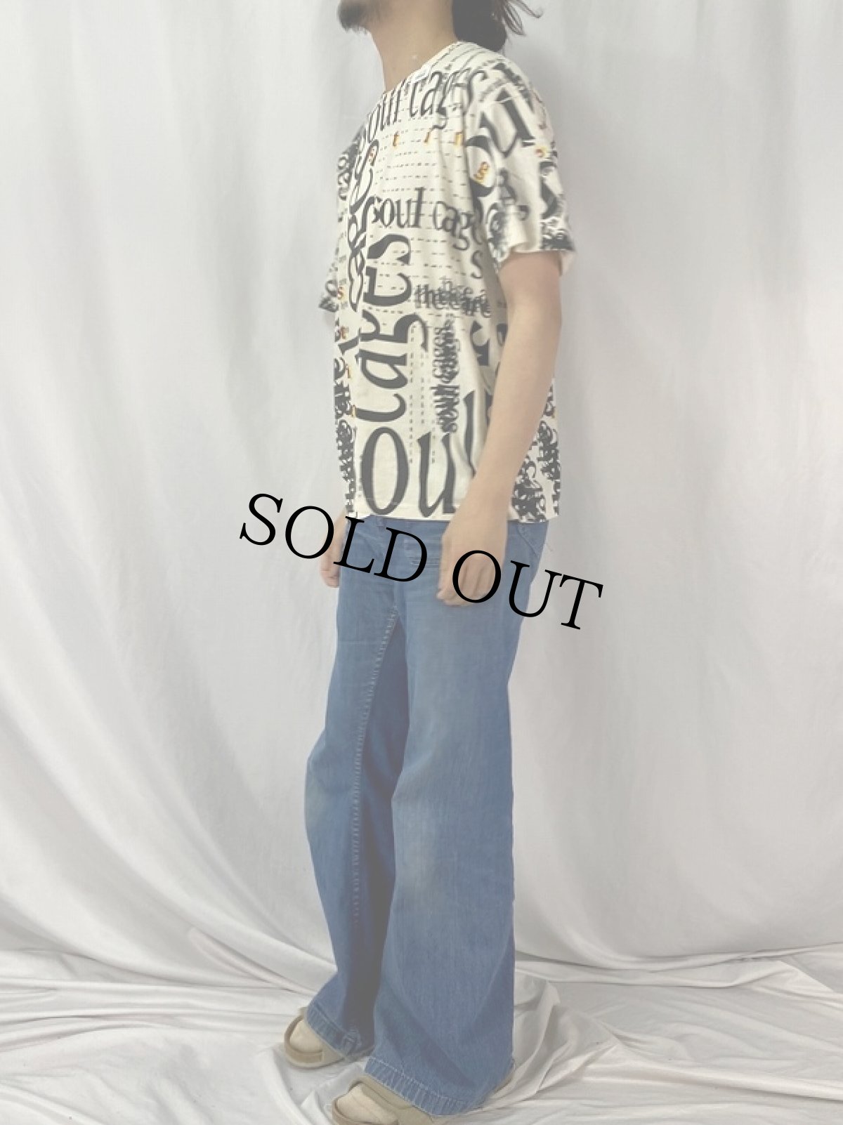 画像3: 90's STING "The Soul Cages" マルチプリント ミュージシャンTシャツ XL (3)