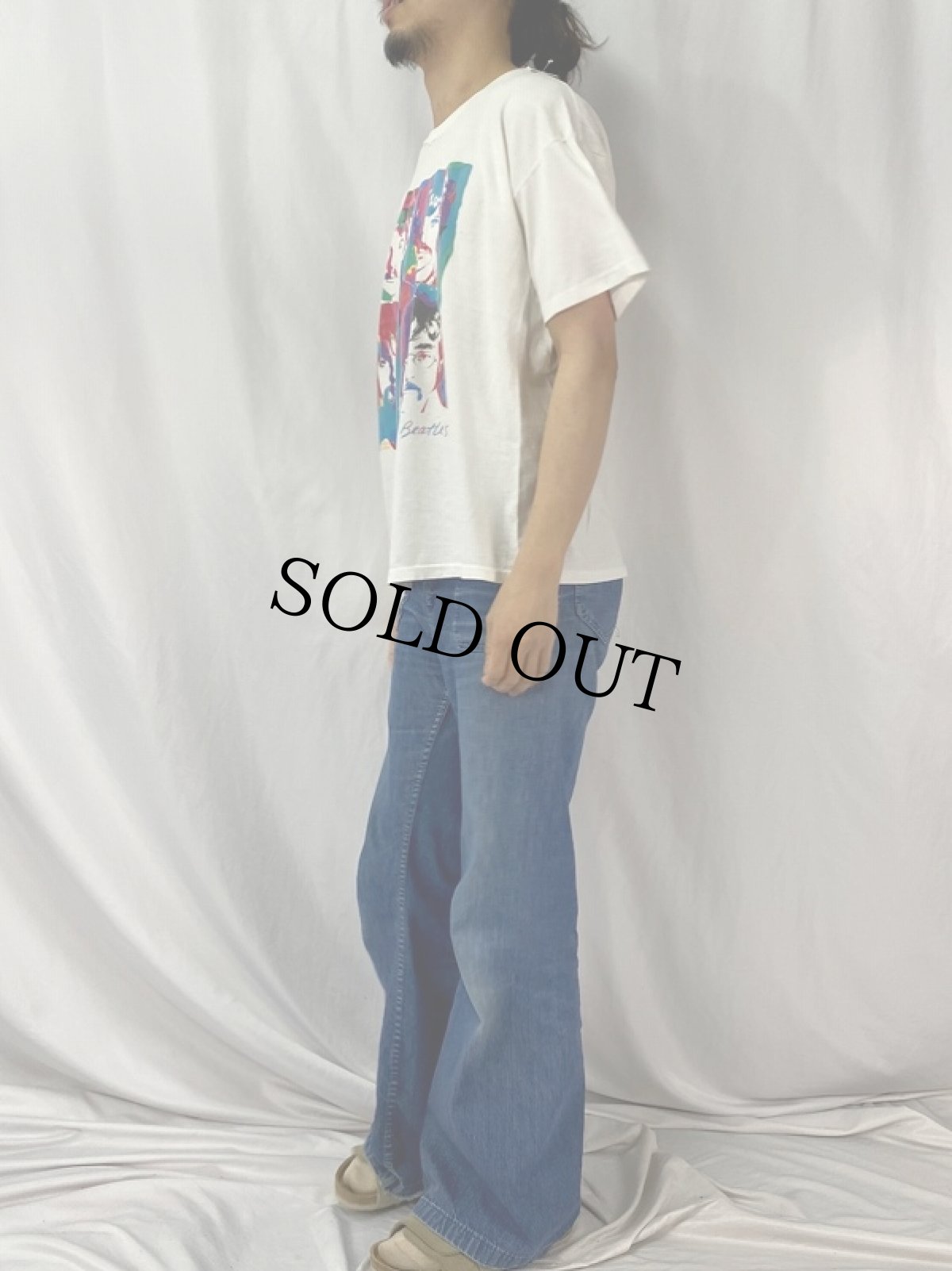 画像3: 90's The Beatles USA製 ロックバンドTシャツ XL (3)