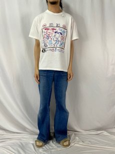 画像3: 90's WNCW USA製 "5 years on public radio" ラジオ局プリントTシャツ L (3)