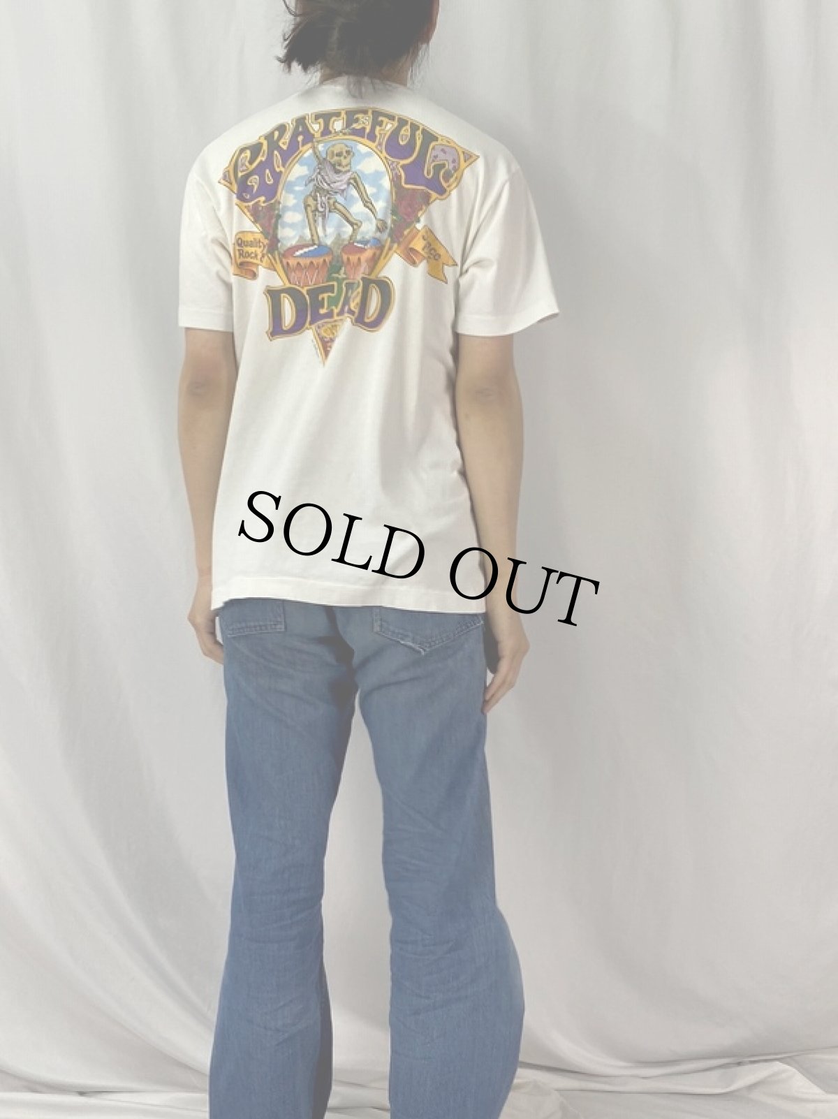 画像4: 90's GRATEFUL DEAD USA製 ロックバンド ポケットTシャツ L (4)