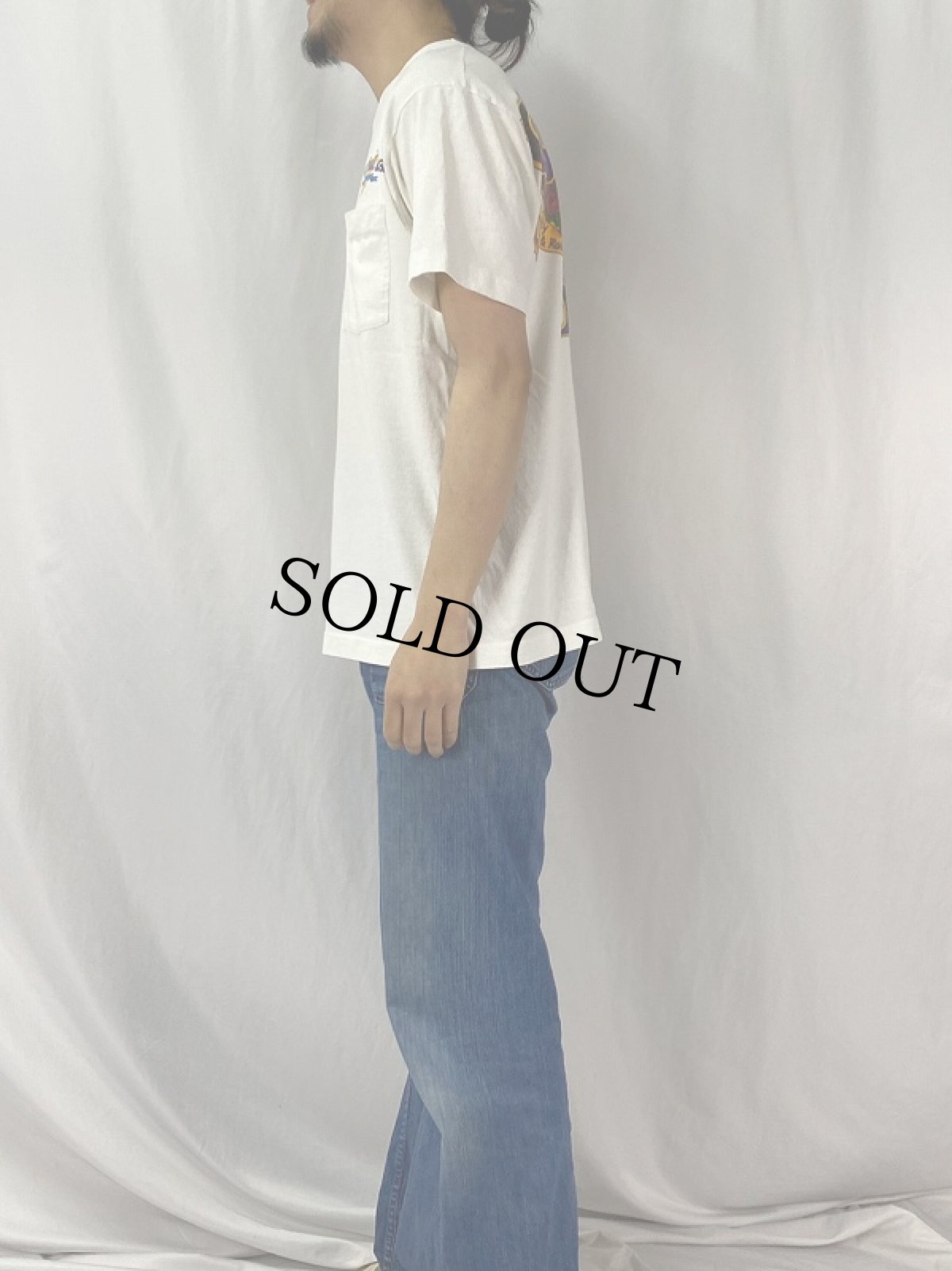 画像3: 90's GRATEFUL DEAD USA製 ロックバンド ポケットTシャツ L (3)