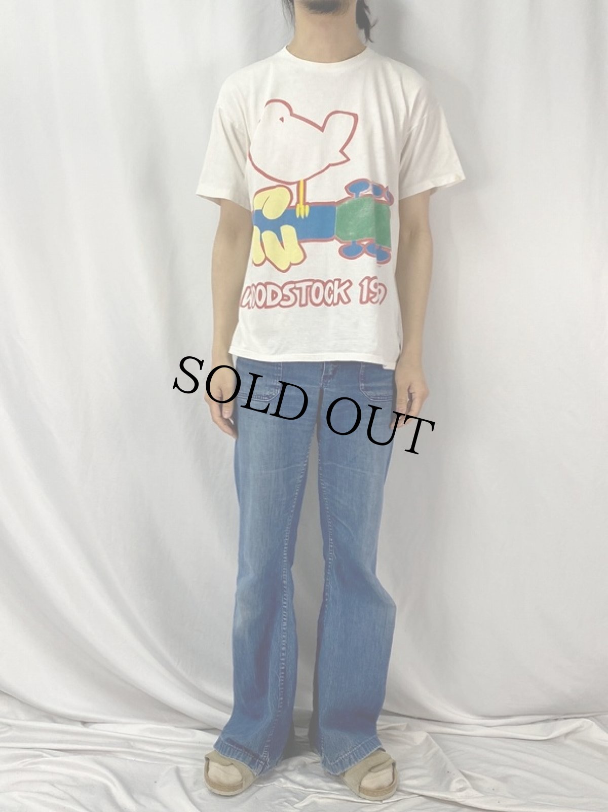 画像2: 90's USA製 "WOODSTOCK 1969" ロックフェスティバルTシャツ L (2)