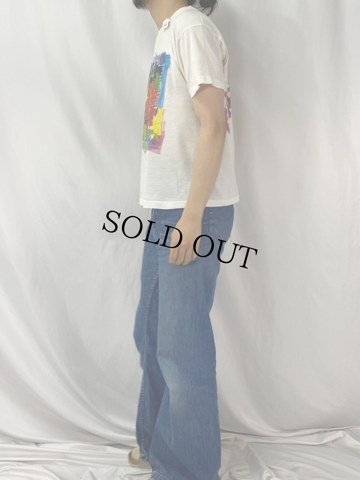 画像4: 90's Living Color USA製 ハードロック・バンドTシャツ L (4)