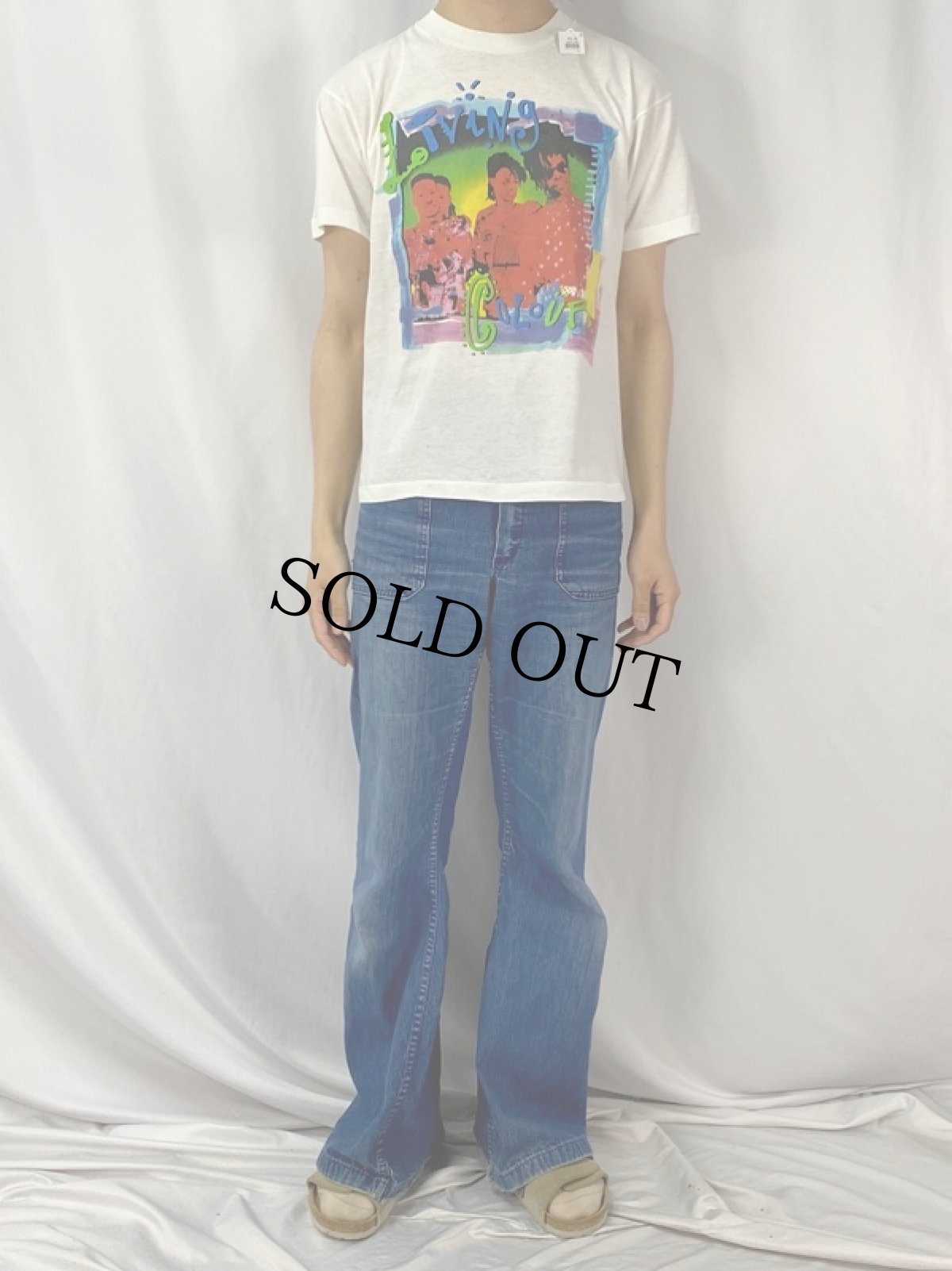 画像3: 90's Living Color USA製 ハードロック・バンドTシャツ L (3)