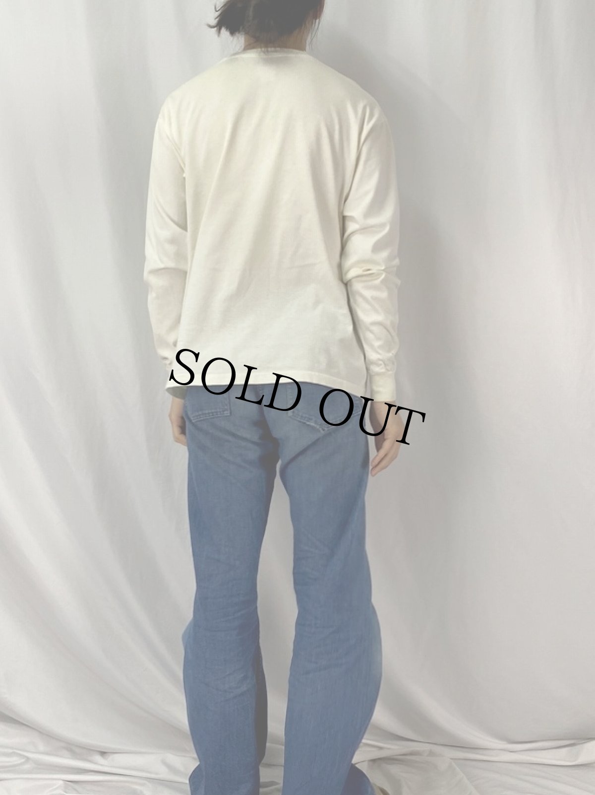 画像4: 90's USA製 陰陽 サイケプリントロンT XL (4)