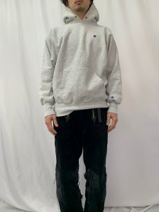 画像2: 90's Champion REVERSE WEAVE USA製 スウェットフーディー 目付き XL (2)