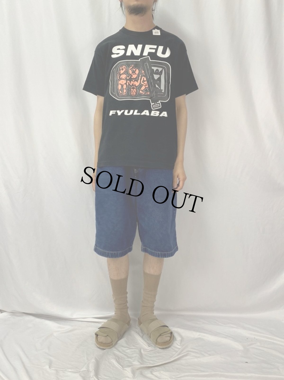 画像2: 90's SNFU CANADA製 "FYULABA" ハードコアパンクバンド アルバムTシャツ L (2)