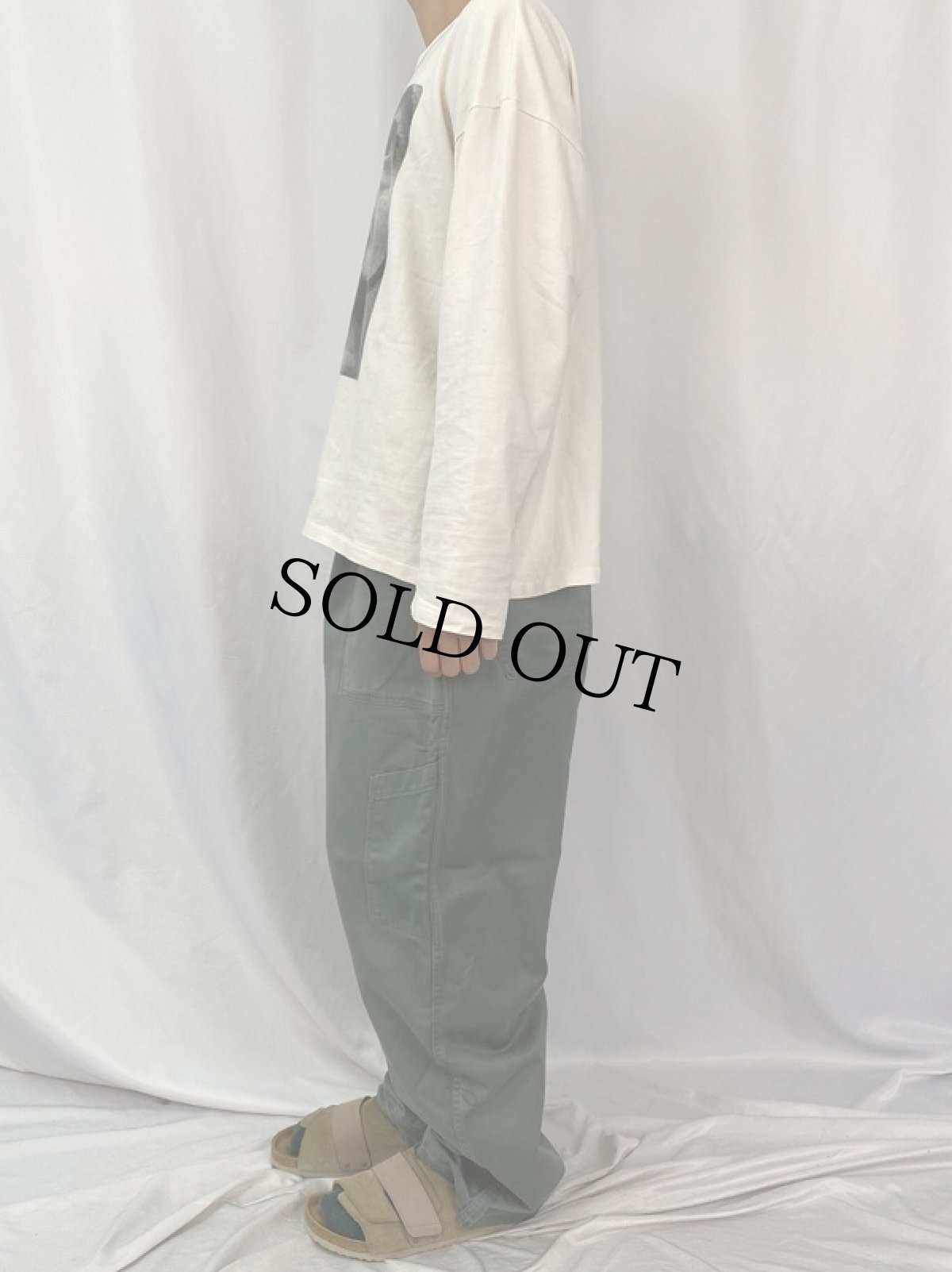 画像3: 50's USAF UTILITY COTTON TROUSERS SAGE GREEN 32L (3)