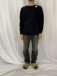 画像2: 60's FRUIT OF THE LOOM 無地スウェット BLACK L (2)