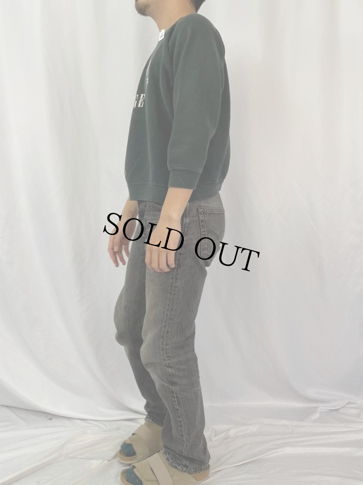 画像3: 60's PHILANDER SMITHCOLLEGE プリントスウェット BLACK (3)