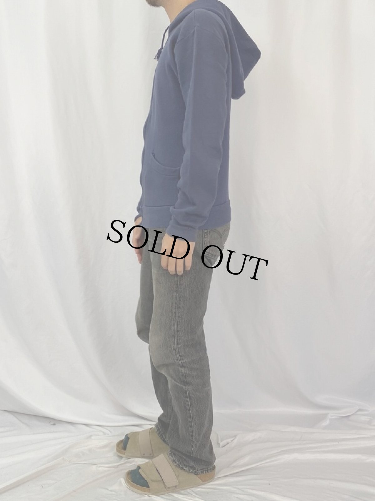 画像3: 60's Healthknit セパポケ フルジップ スウェットパーカー M (3)