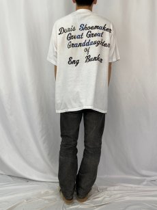 画像5: 90's USA製 Chang Bunker and Eng Bunker フロッキープリントTシャツ XXL (5)