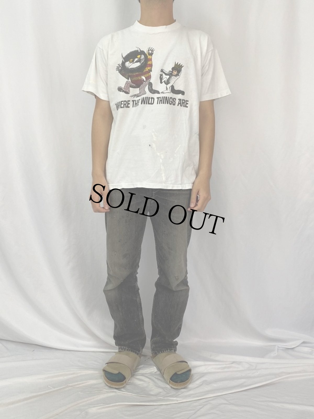 画像2: かいじゅうたちのいるところ 絵本プリントTシャツ XL (2)