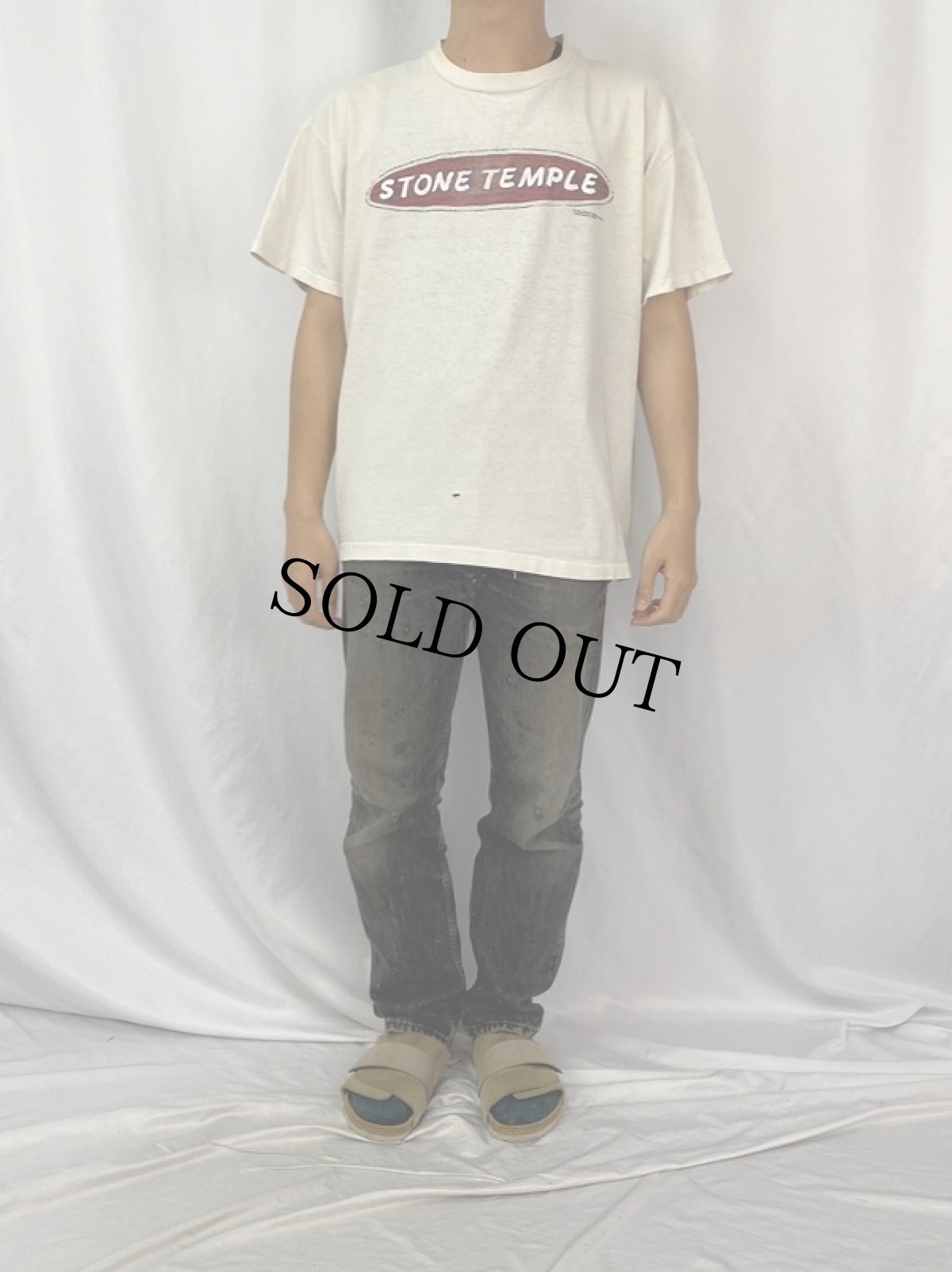 画像2: 90's STONE TEMPLE PILOTS USA製 ロックバンドTシャツ XL (2)