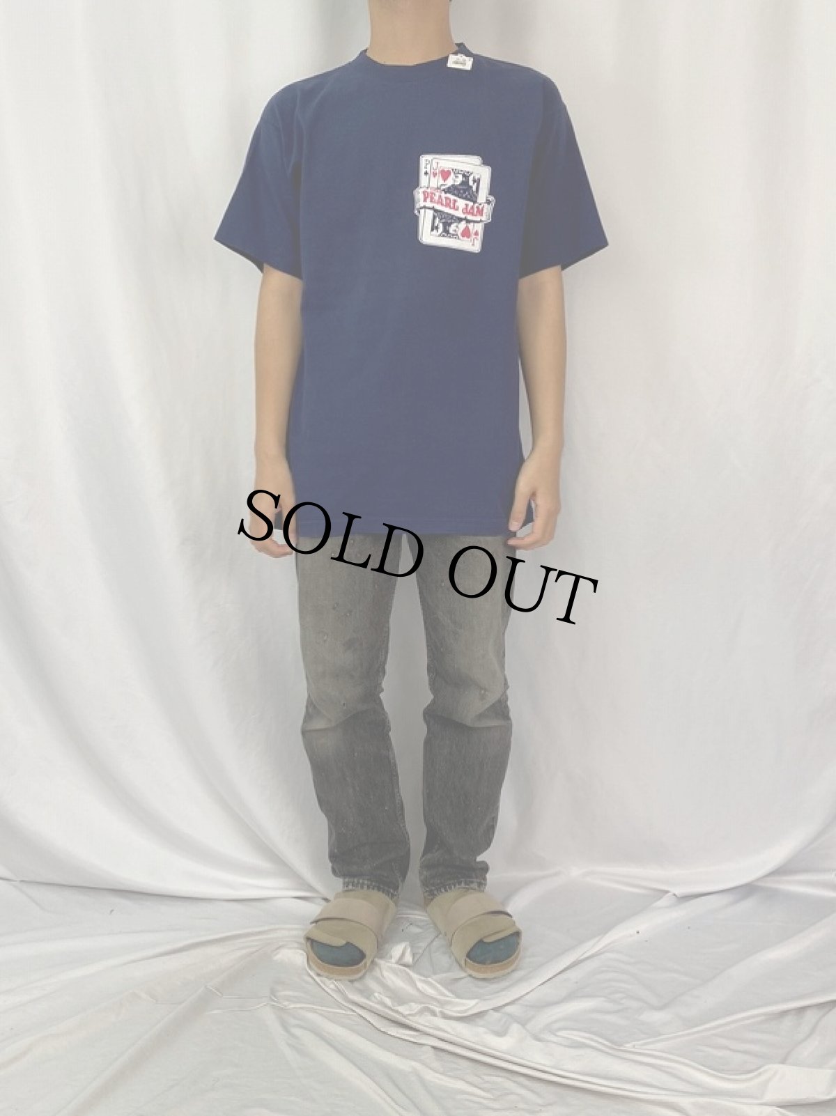 画像3: 90's PEARL JAM オルタナティヴロックバンドツアーTシャツ L (3)