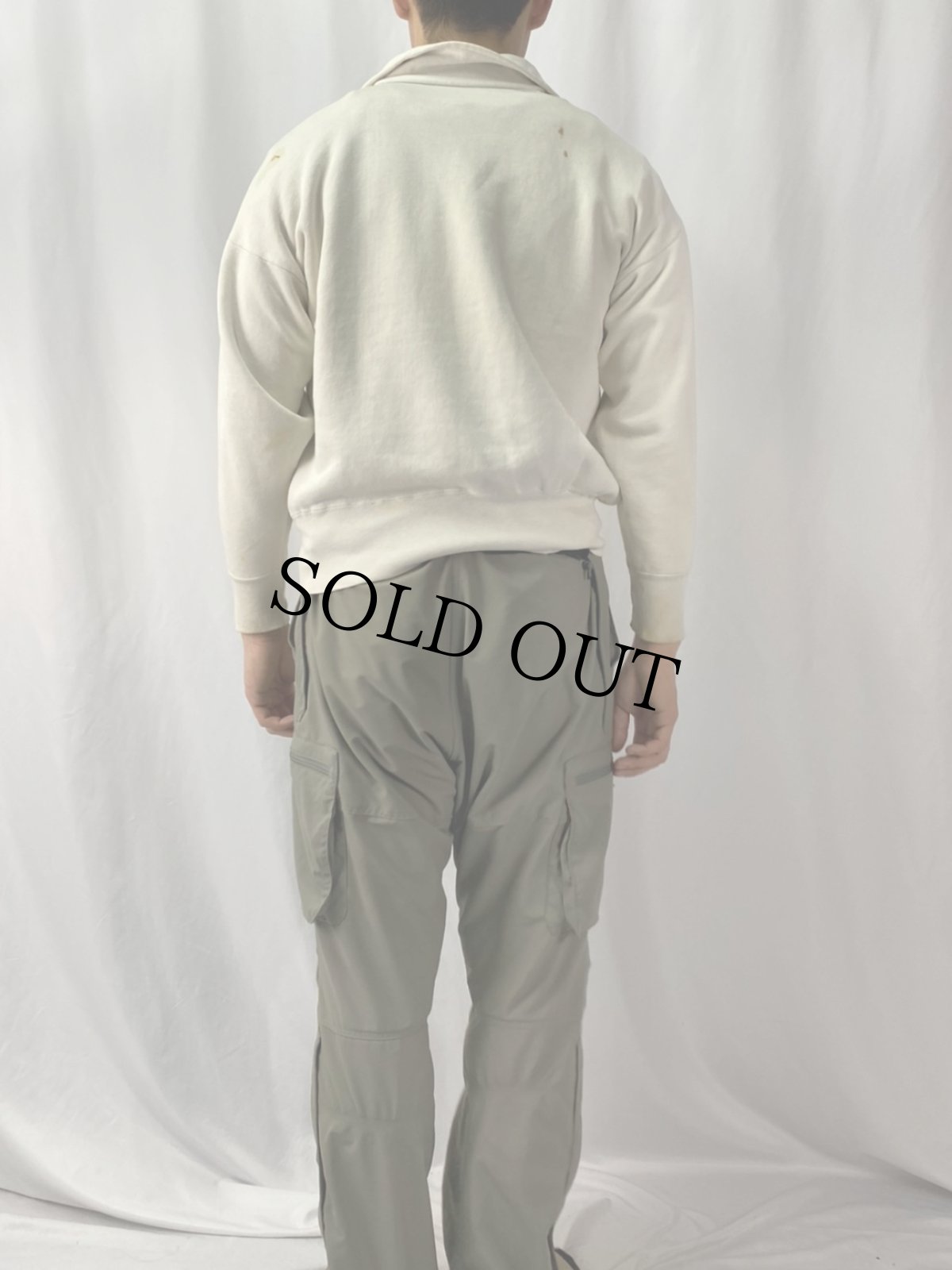 画像4: 50's "OCCIDENTAL COLLEGE" ハーフジップスウェット (4)