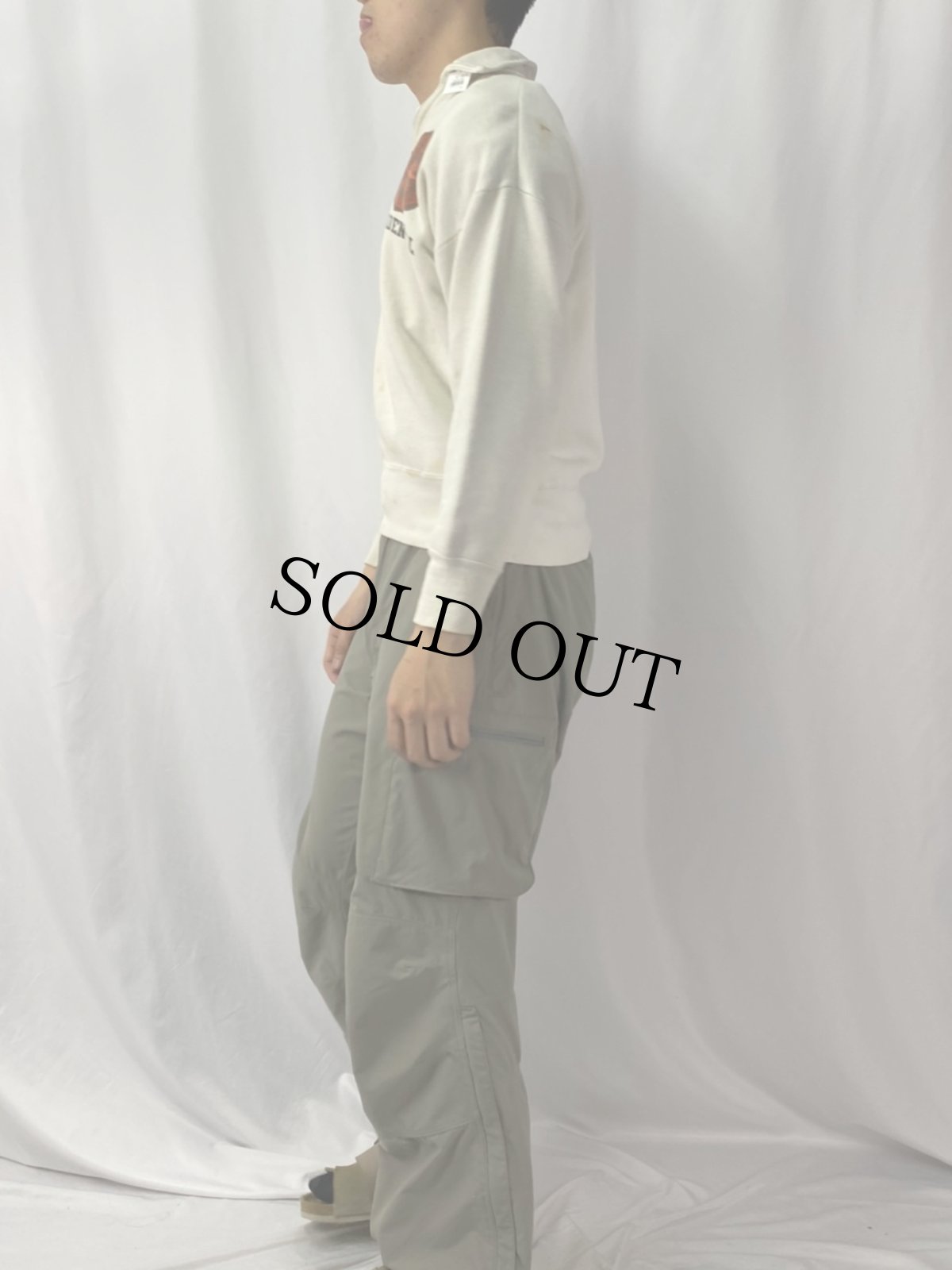 画像3: 50's "OCCIDENTAL COLLEGE" ハーフジップスウェット (3)