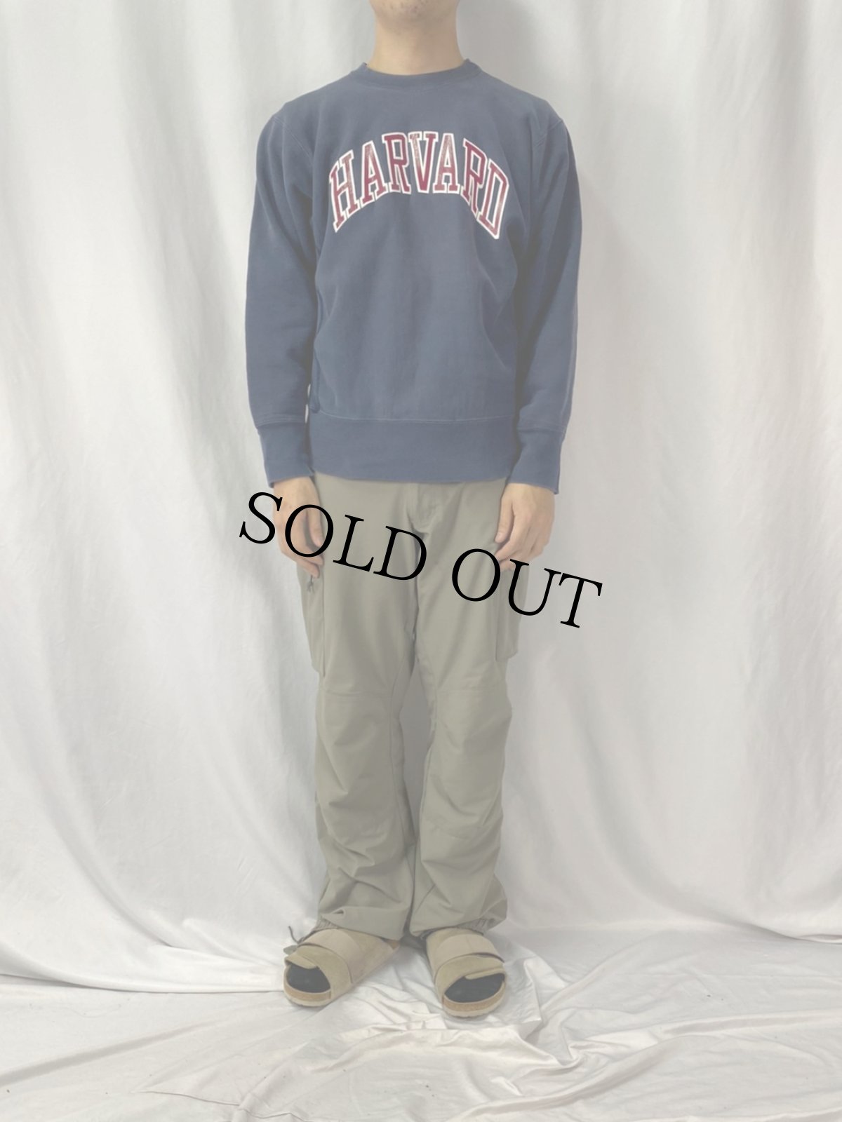 画像2: 80's Champion REVERSE WEAVE トリコタグ USA製 "HARVARD" L (2)