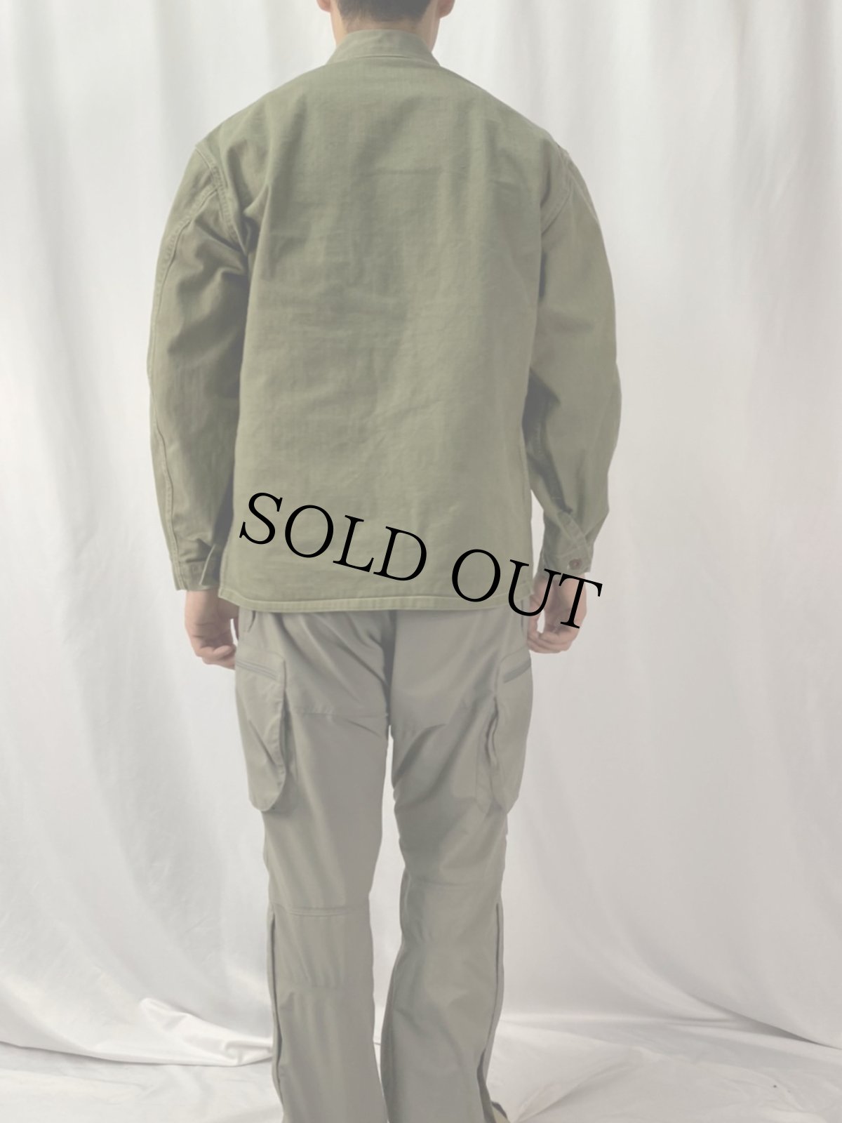 画像4: 40's USMC P-41 HBT ツートーン ユーティリティジャケット 40 (4)