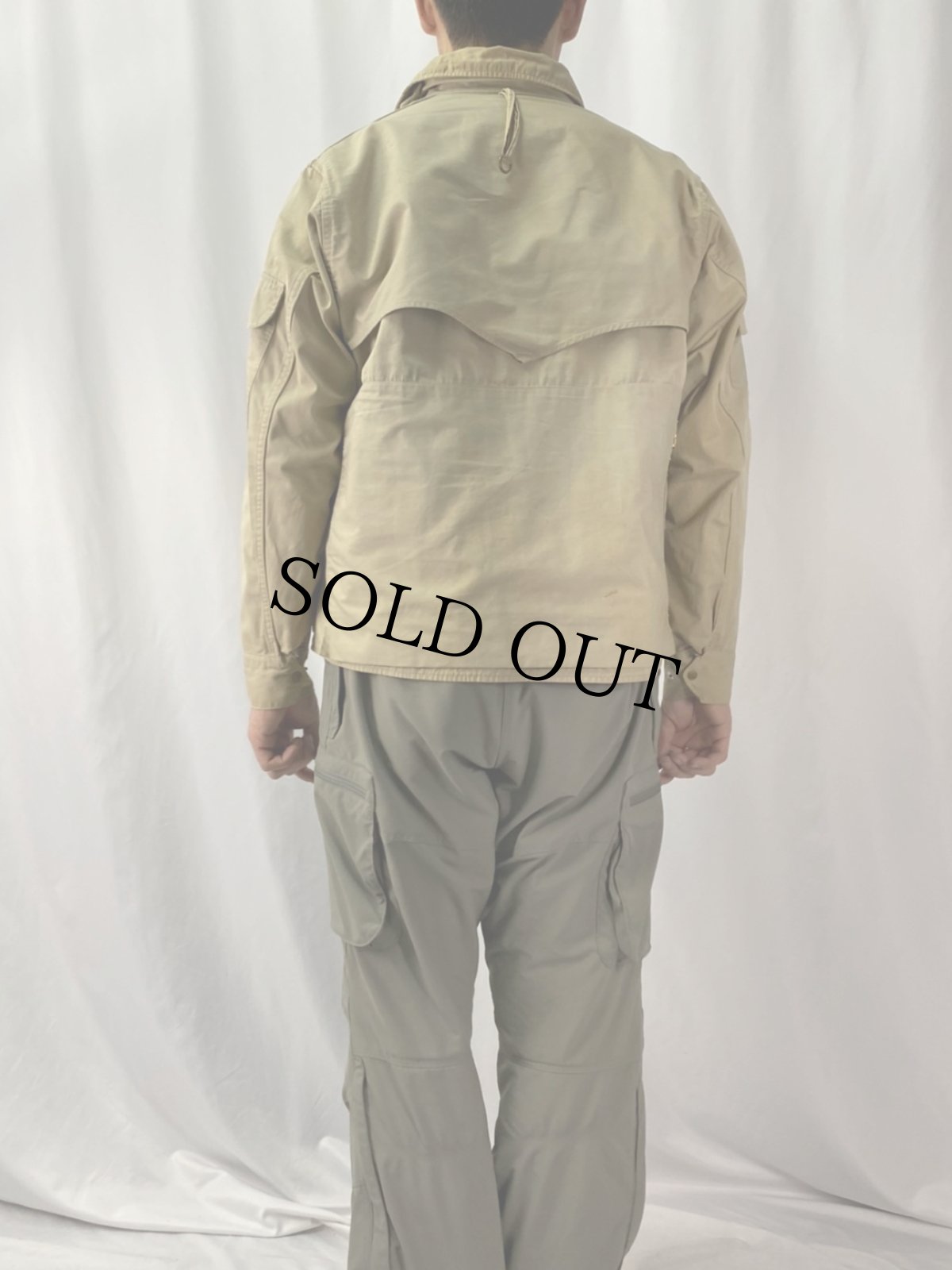 画像4: 50's WOOD-STREAM コットンポプリン フィッシングジャケット 42 (4)