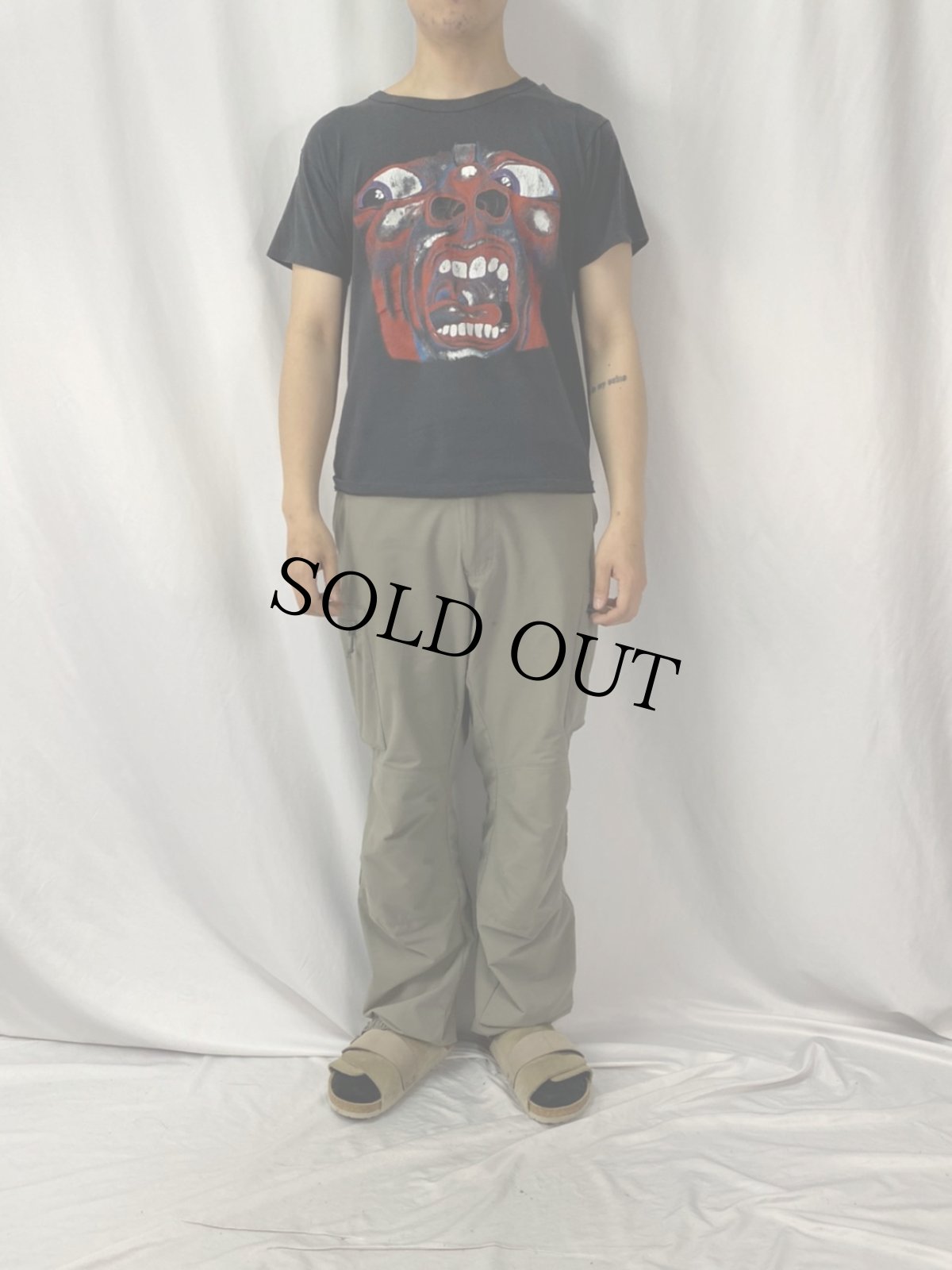 画像2: 80〜90's King Crimson プログレッシヴ・ロック・バンドTシャツ (2)