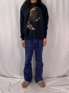 画像2: 90's Martin Luther King USA製 名言プリントスウェット XL (2)