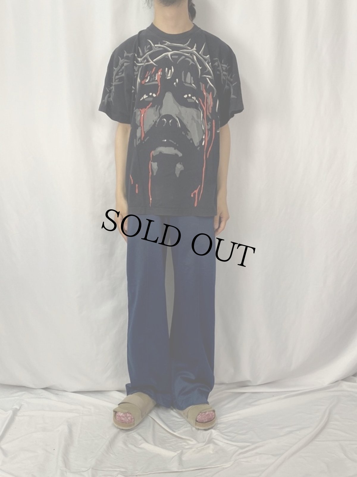 画像2: イエス・キリスト 大判プリントTシャツ (2)