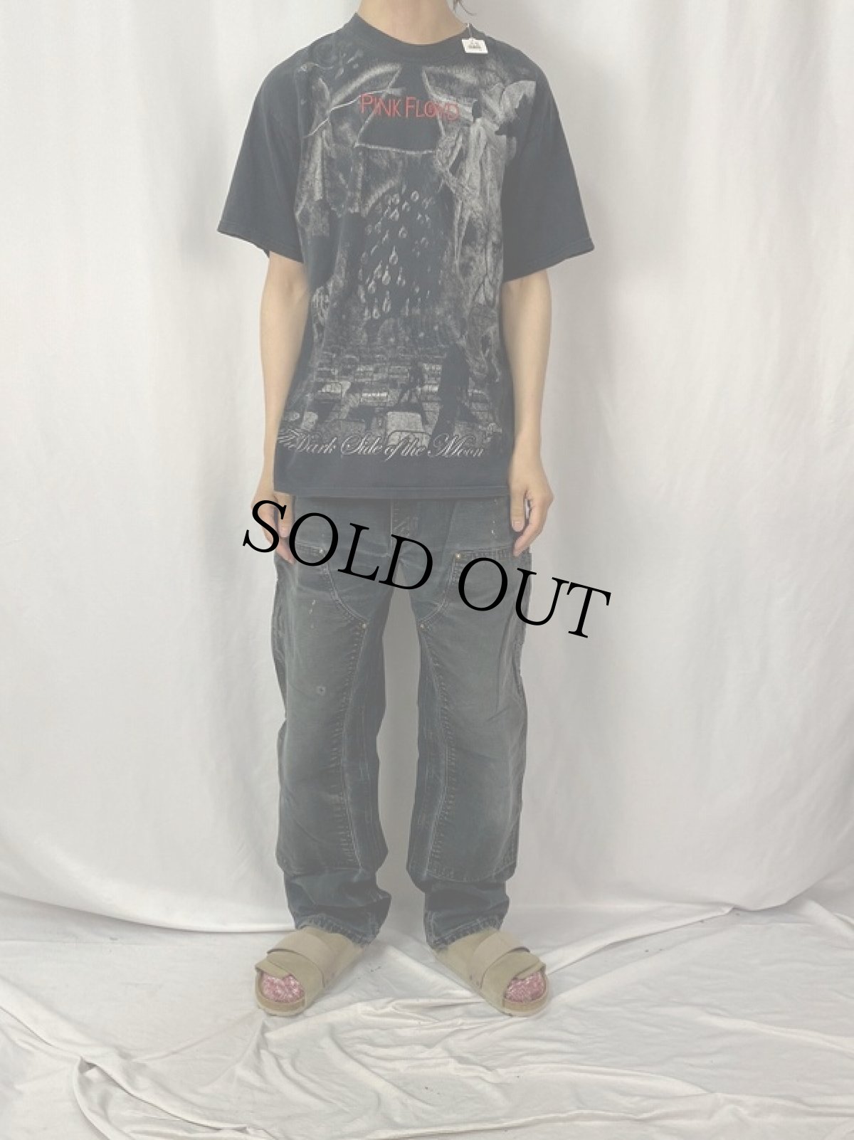 画像2: PINK FLOYD ロゴ刺繍 ロックバンドTシャツ (2)