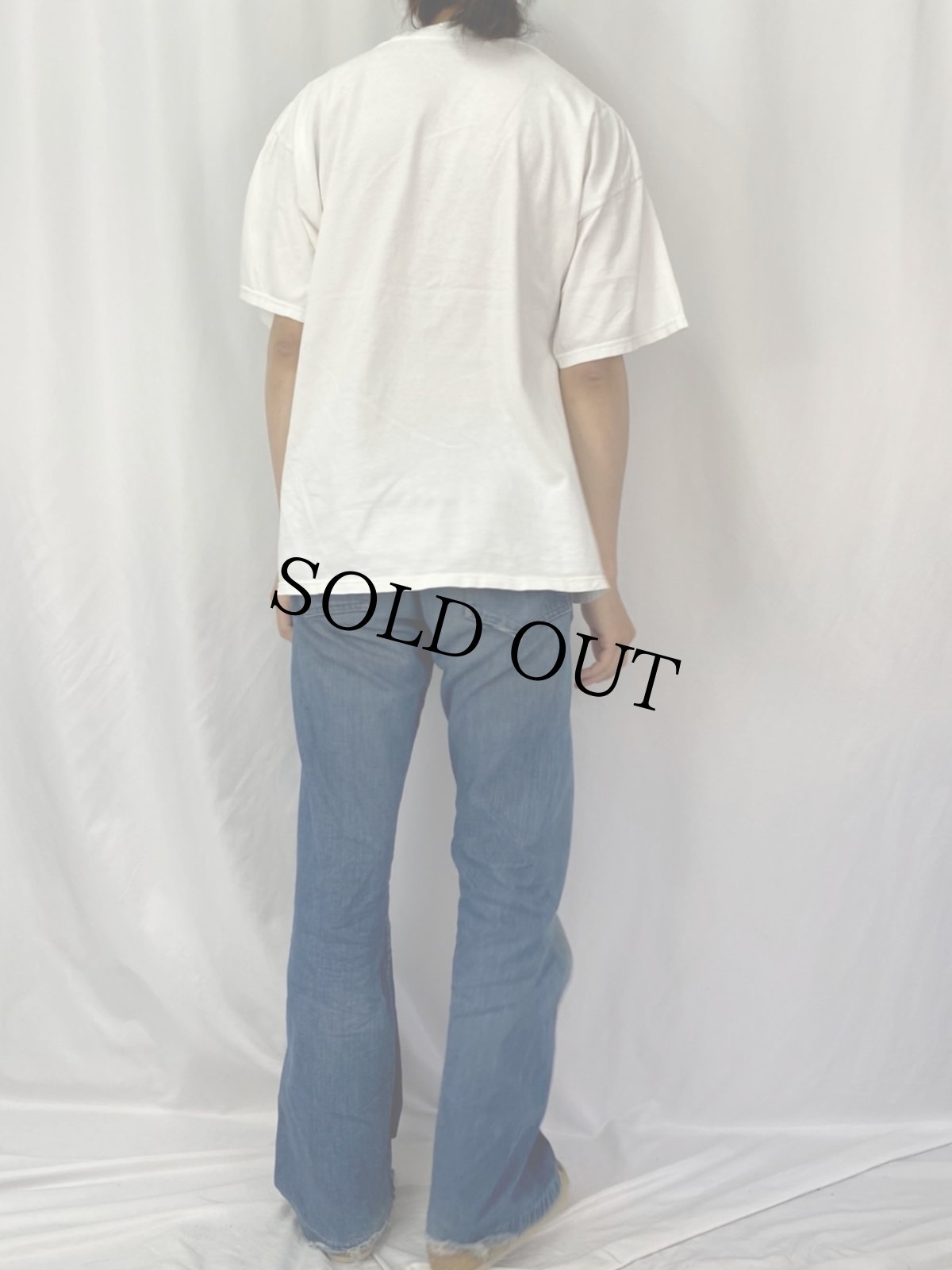 画像4: ねずみイラスト ジョークプリントTシャツ XL (4)