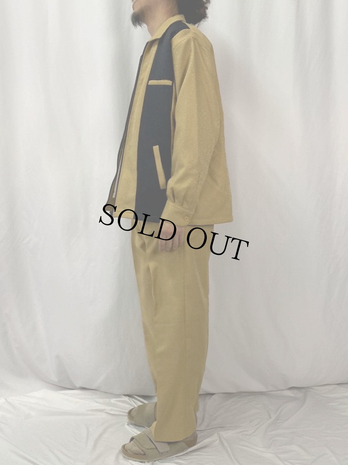 画像3: 柄織り ジップジャケット / ツータックスラックス SETUP (3)