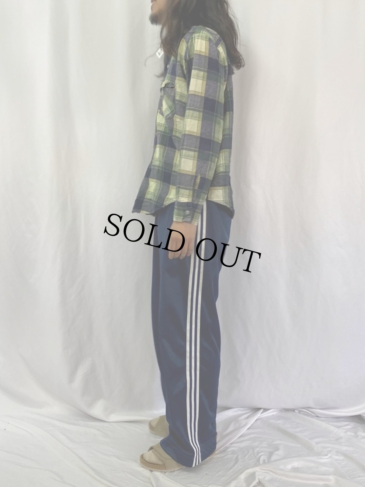 画像3: 70's チェック柄 プリントネルシャツ (3)