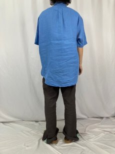画像4: Ralph Lauren "CLASSIC FIT" リネン ボタンダウンシャツ XL (4)