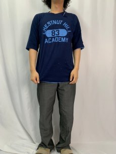 画像2: 80's RUSSELL ATHLETIC USA製 "CHESTNUT HILL ACADEMY" リバーシブルデザイン プリントTシャツ M (2)