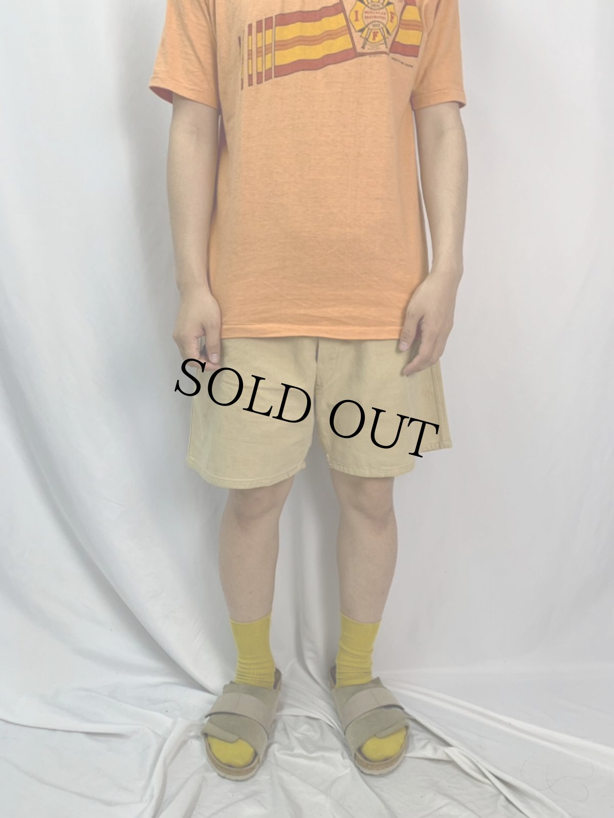 画像2: 30〜40's チノショーツ W34 (2)