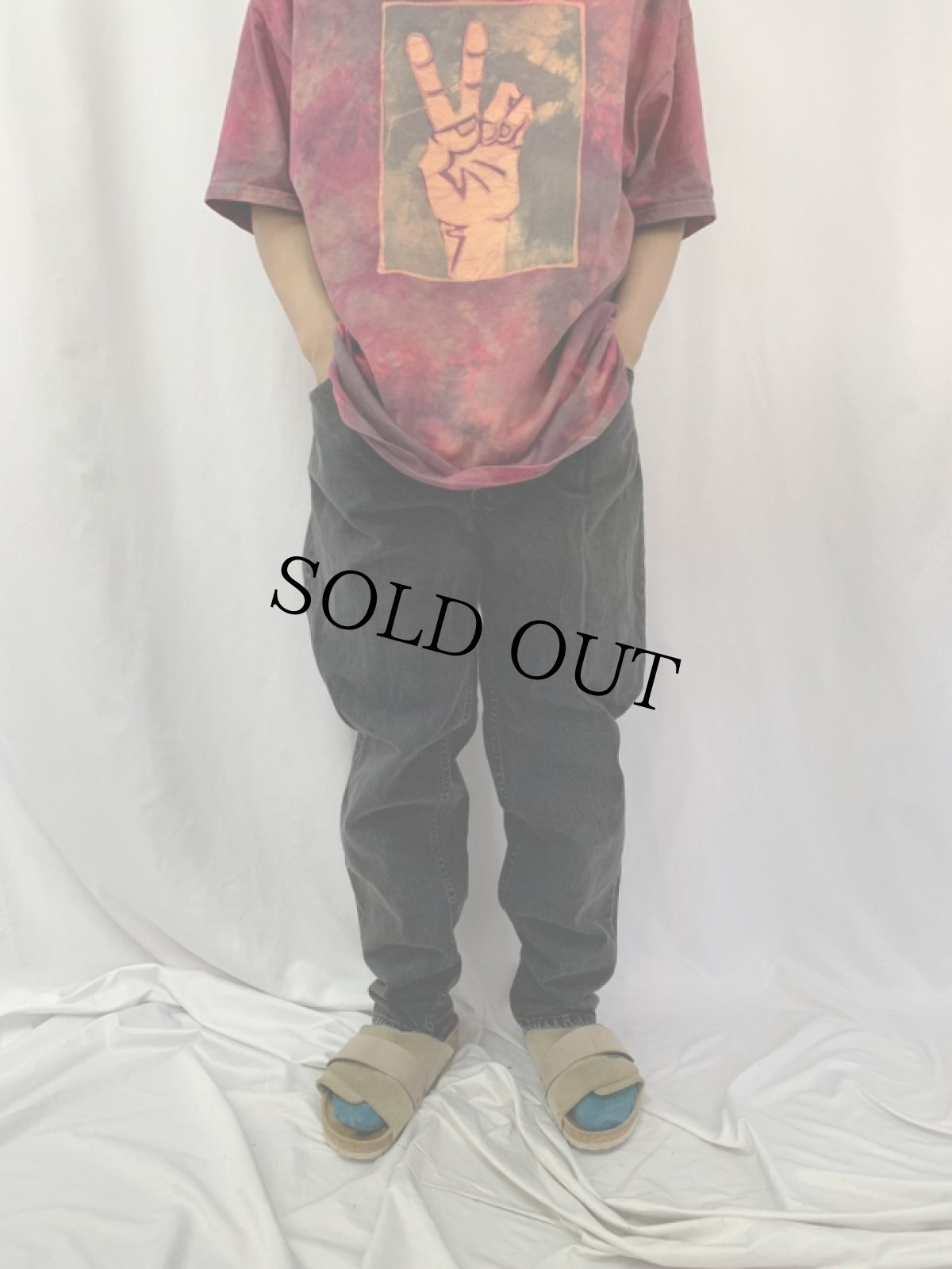 画像2: 90's Levi's 550 USA製 ブラックデニムパンツ W35 (2)