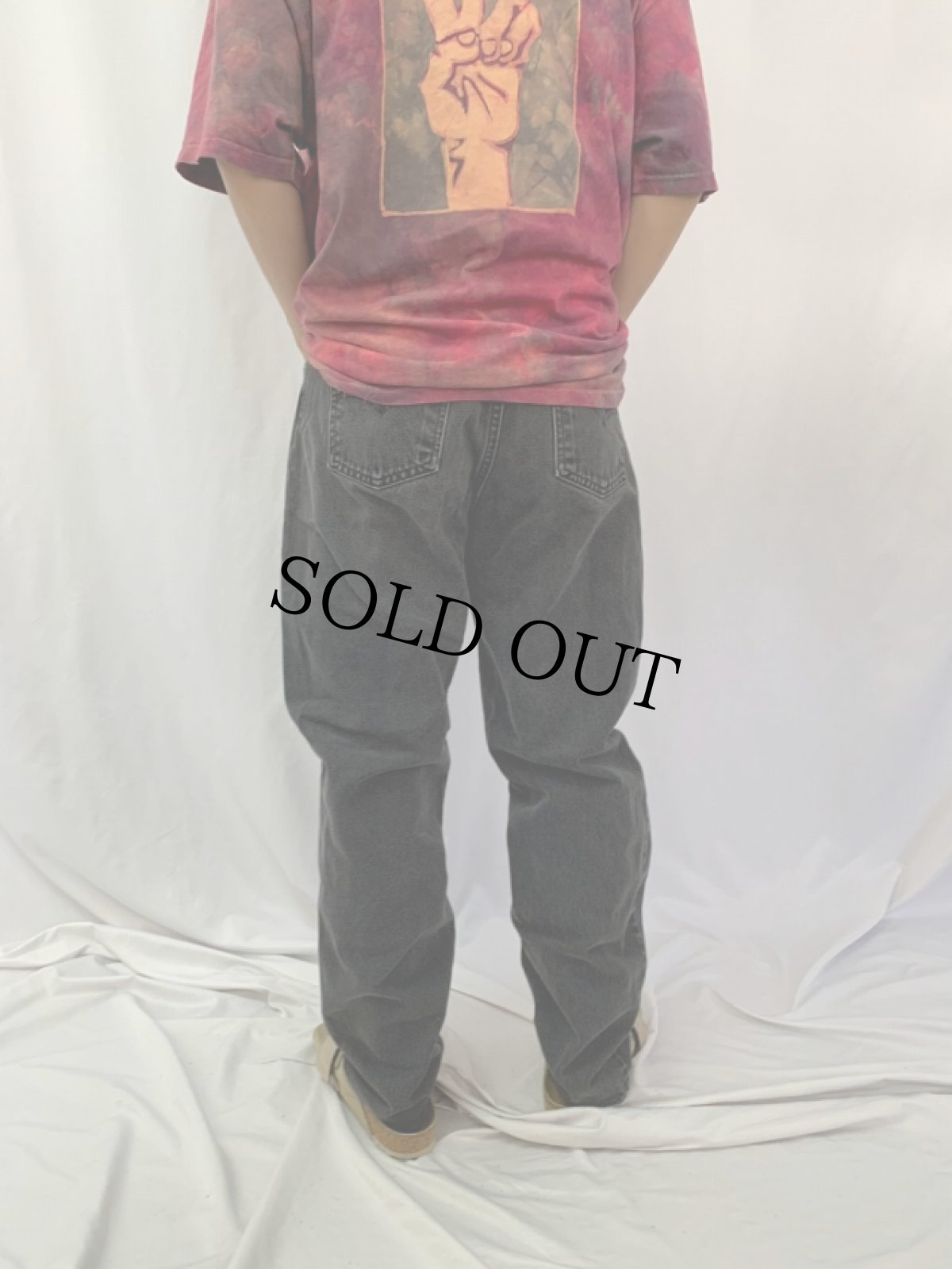 画像4: 90's Levi's 550 USA製 ブラックデニムパンツ W35 (4)