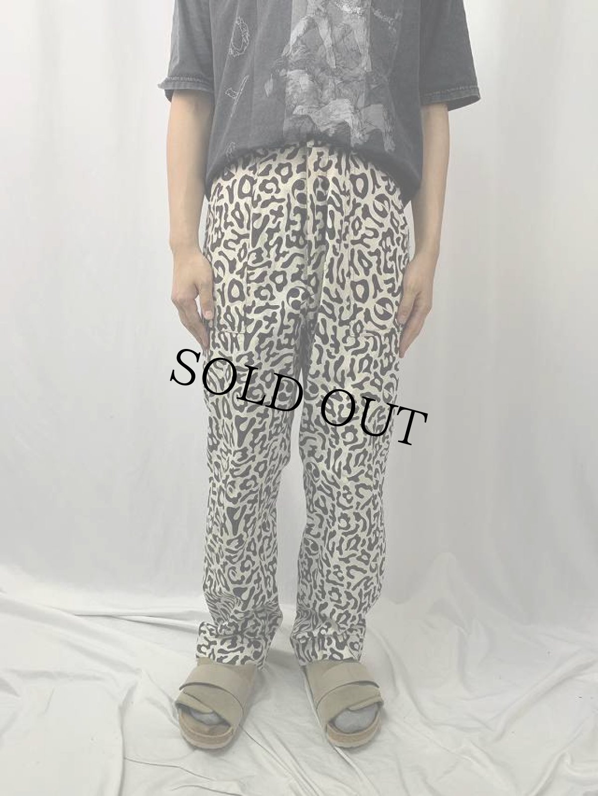 画像2: 70's 韓国 学生軍事訓練用 バクテリア迷彩 HBTパンツ DEADSTOCK W31 (2)