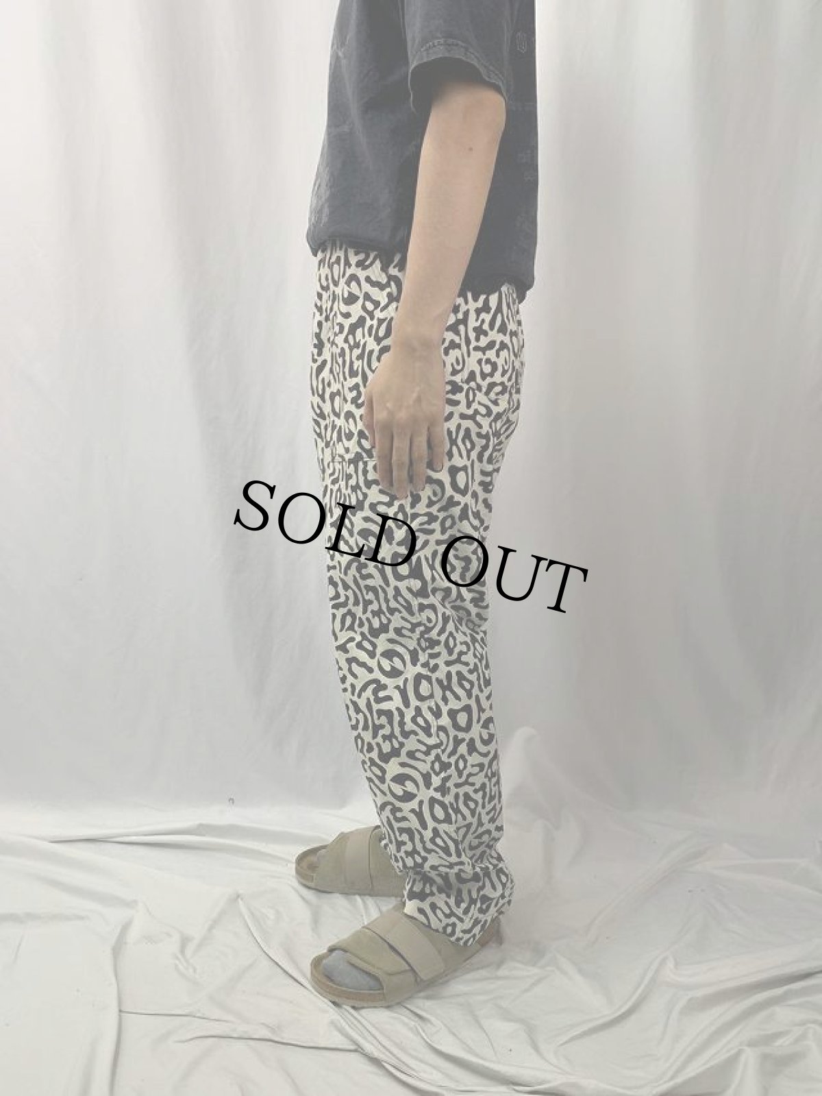 画像3: 70's 韓国 学生軍事訓練用 バクテリア迷彩 HBTパンツ DEADSTOCK W31 (3)