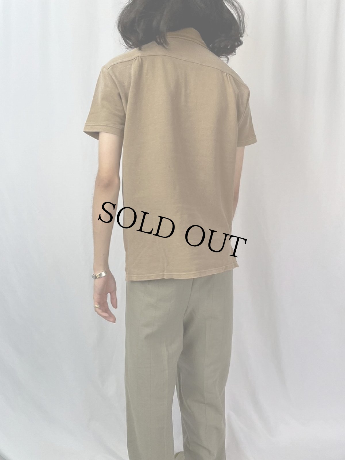 画像4: KAPITAL ビーズ刺繍デザイン 鹿の子ポロシャツ M (4)