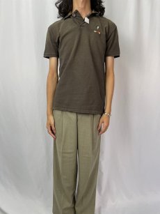 画像2: KAPITAL KOUNTRY 刺し子×ビーズ刺繍 鹿の子ポロシャツ L (2)