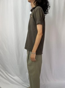 画像3: KAPITAL KOUNTRY 刺し子×ビーズ刺繍 鹿の子ポロシャツ L (3)