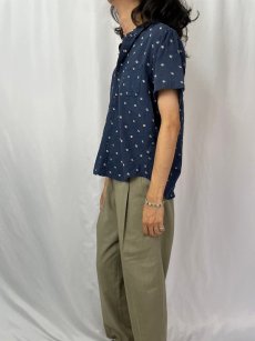 画像3: 【SALE】 KAPITAL エレファントブランド総柄 ボタンダウン コットンシャツ M (3)