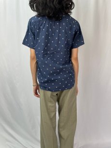画像4: 【SALE】 KAPITAL エレファントブランド総柄 ボタンダウン コットンシャツ M (4)