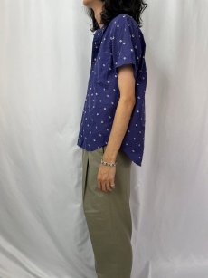 画像3: 【SALE】 KAPITAL エレファントブランド総柄 ボタンダウン コットンシャツ M (3)