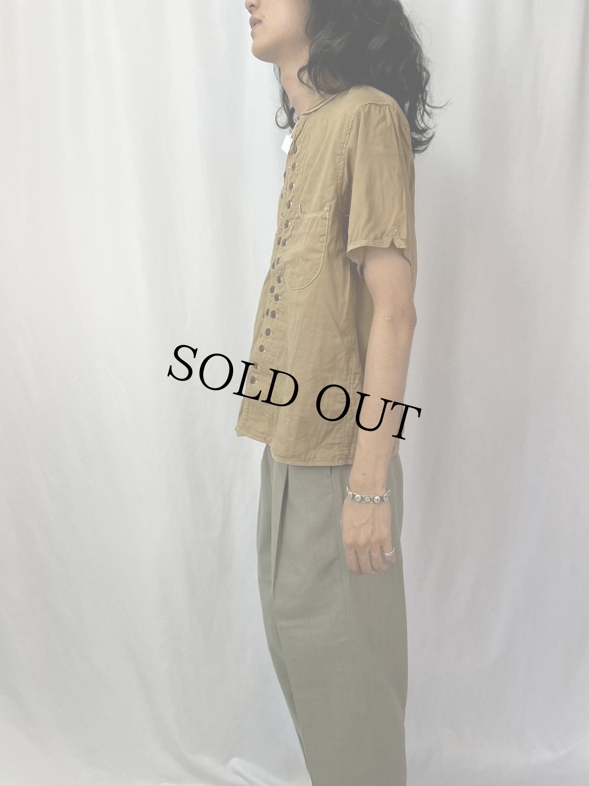 画像3: KAPITAL ハンティングデザイン コットンシャツ L (3)